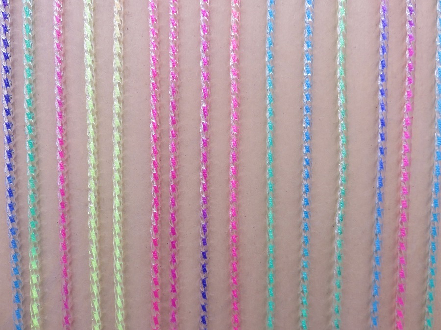 transparent twisted PVC string door curtains