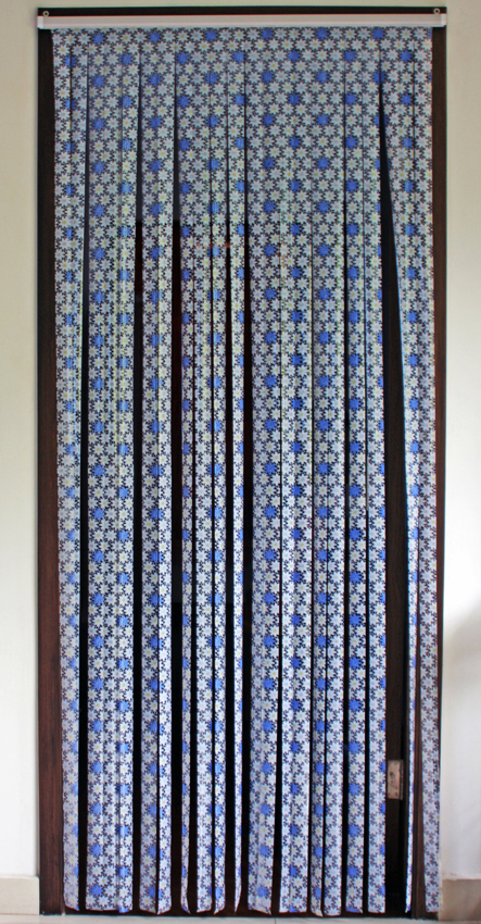 PVC strip door curtain with design