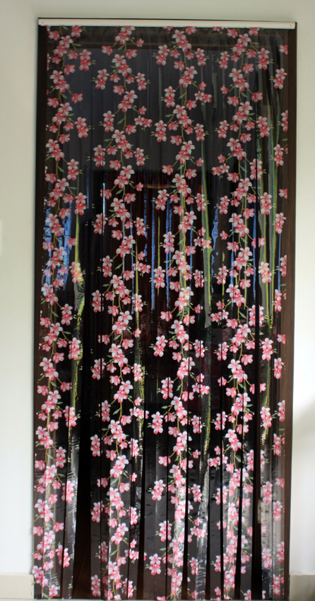 PVC strip door curtain with design