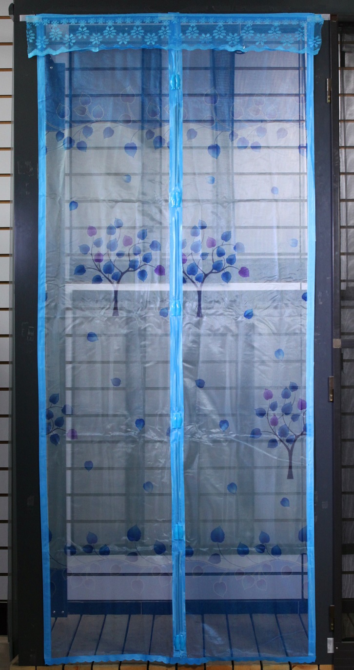 Mosquito door curtains with printed design for children