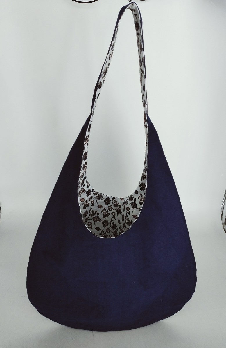 reversible canvas shoulder bag