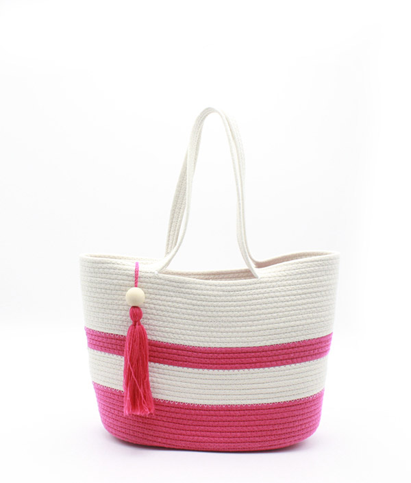 cotton rope beach bag