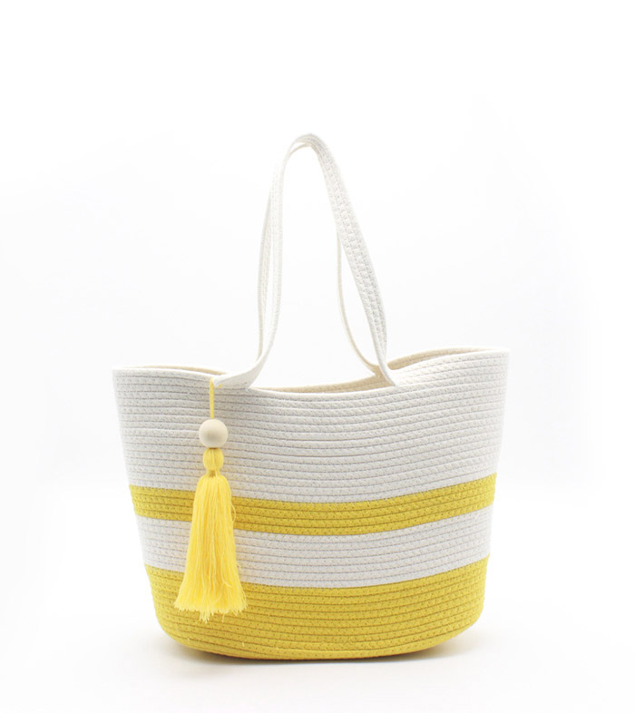 cotton rope beach bag