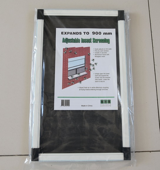 adjustable window frame with screen