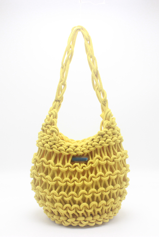 hand knotted shoulder bag