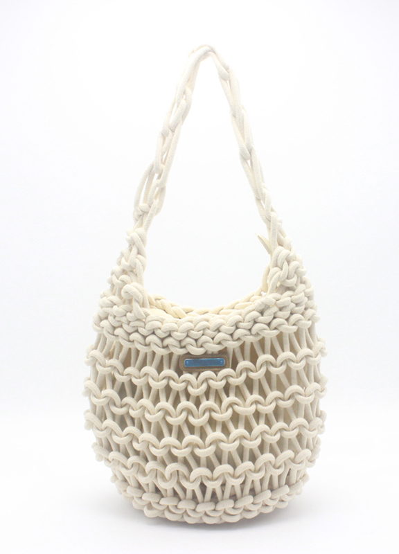 hand knotted shoulder bag