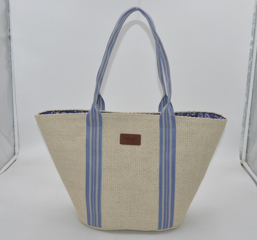 paper straw beach bag