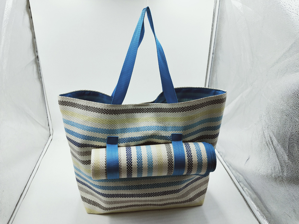 beach bag and beach mat in sets